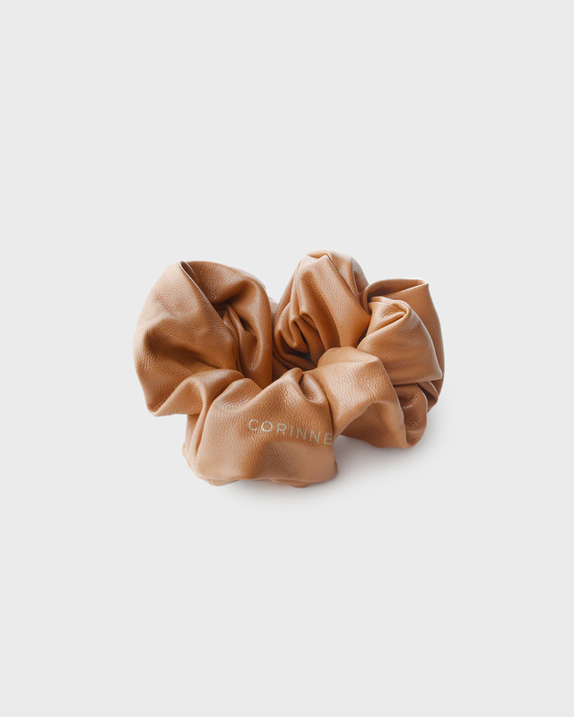 Corinne Hårband Vegan Scrunchie Camel ONESIZE