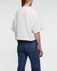 ANINE BING T-shirt Cropped Myers Framed Monogram Ivory M