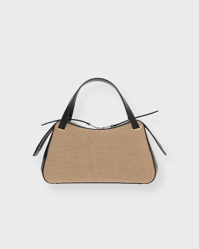Jil Sander Väska Raffia-Panelled Top Handle Natural ONESIZE