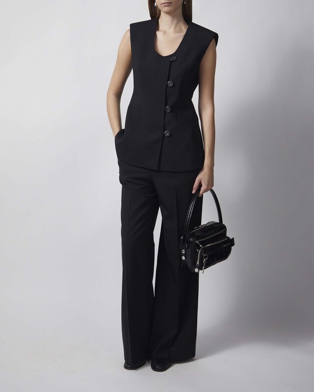 Dagmar Pants Elastic Wool Black 38
