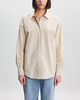 Filippa K Skjorta Stripe Poplin Gul 38