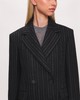 Dagmar PINSTRIPE BLAZER Vit/svart 34