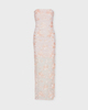 ROTATE Birger Christensen Klänning Flower Mesh Tube  Rosa 38
