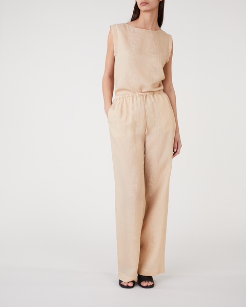 Myla silk trouser Beige 2