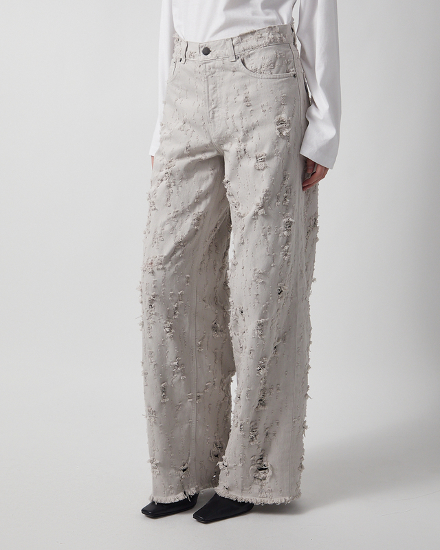 Haikure Jeans Bethany Bull Destroy Light grey 25