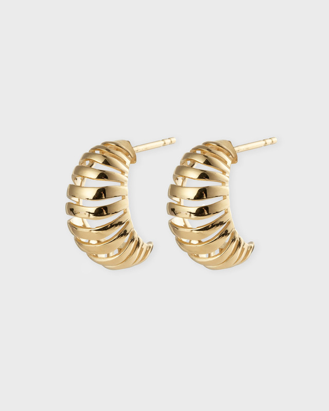 CBYC Örhängen Ribbed Medium Guld ONESIZE
