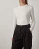 Filippa K Top Soft Ribbed Jersey Offwhite S