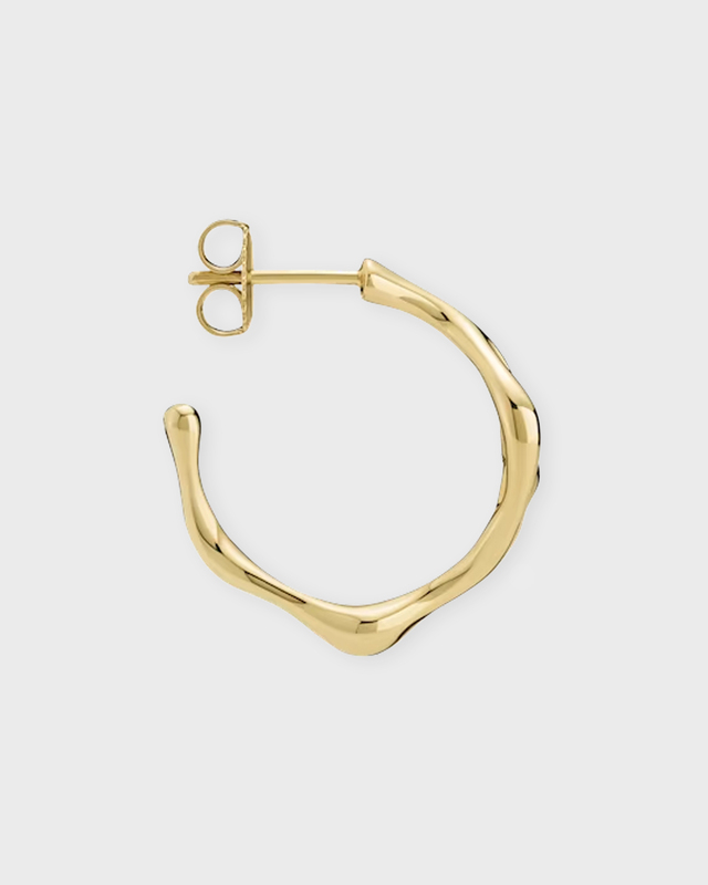 MARIA BLACK Earring Luna Hoop 18 Gold Left Gold ONESIZE