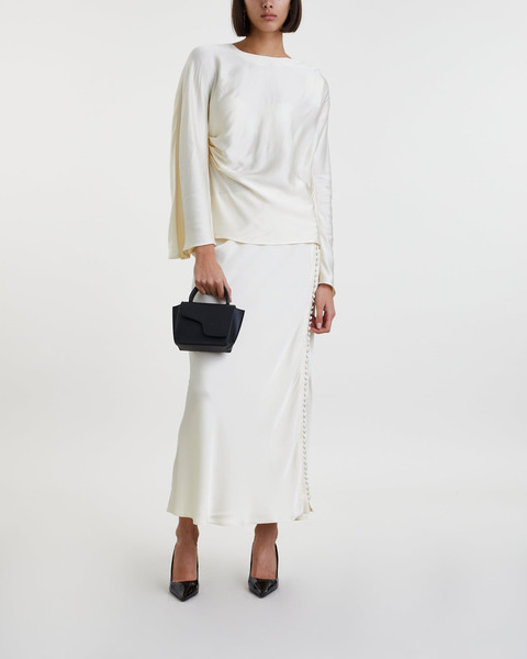 Blus Mackenzie Wide Sleeve Vanilj 2