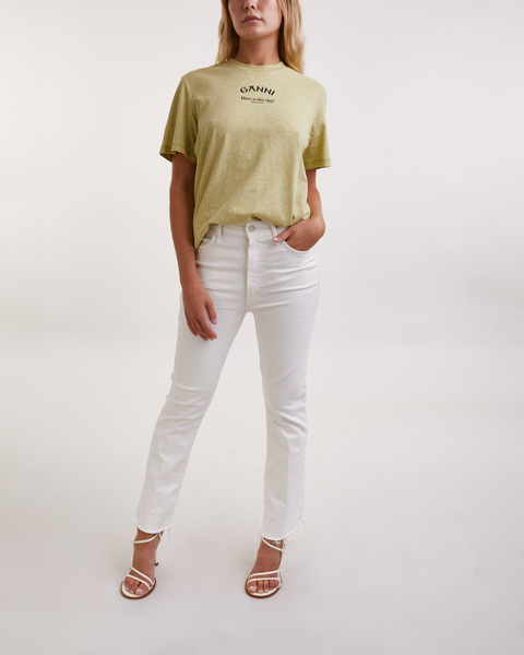 T-Shirt Thin Jersey Relaxed O-neck Grön 2