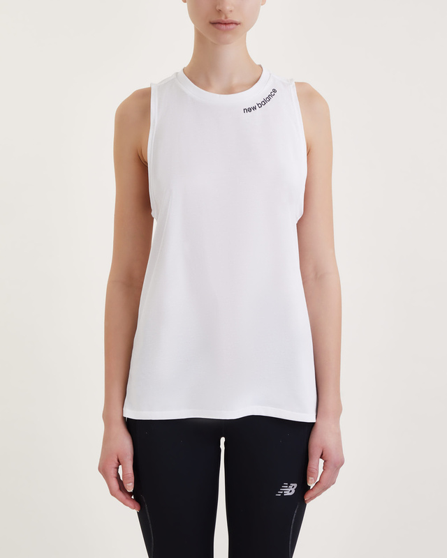 New Balance Topp Relentless Heathertech Tank Vit XS