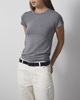 Wakakuu Icons T-Shirt Baby Tee Modal Grey melange XS