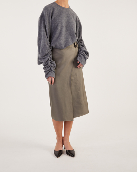 Wool Sweater Kojo Teddy Grey melange 2