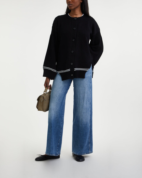 Cardigan Logo Cotton Black 2