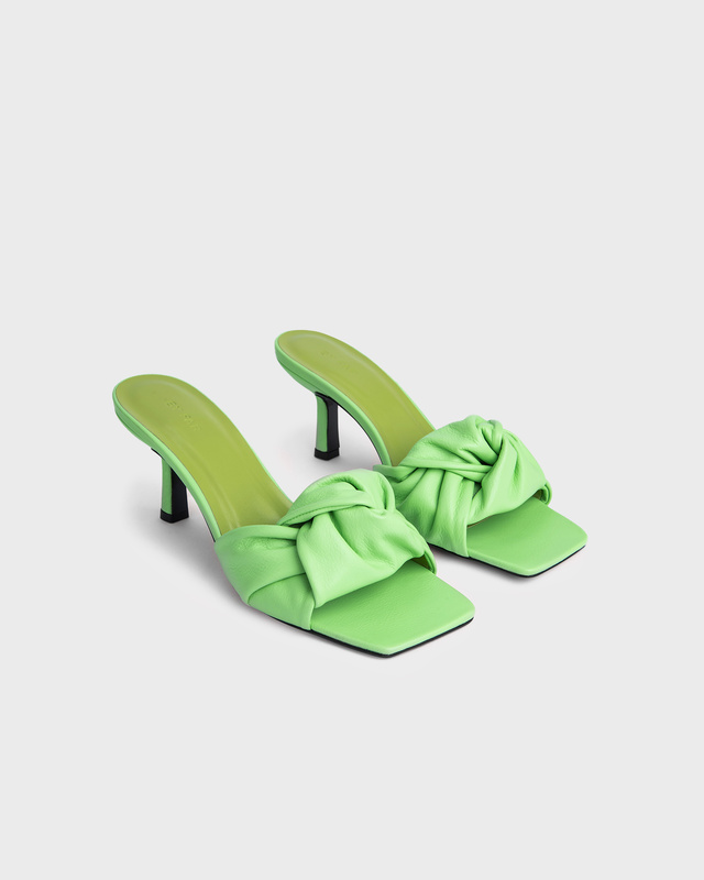 By Far Mules Lana Fresh Green Nappa Leather Green EUR 37