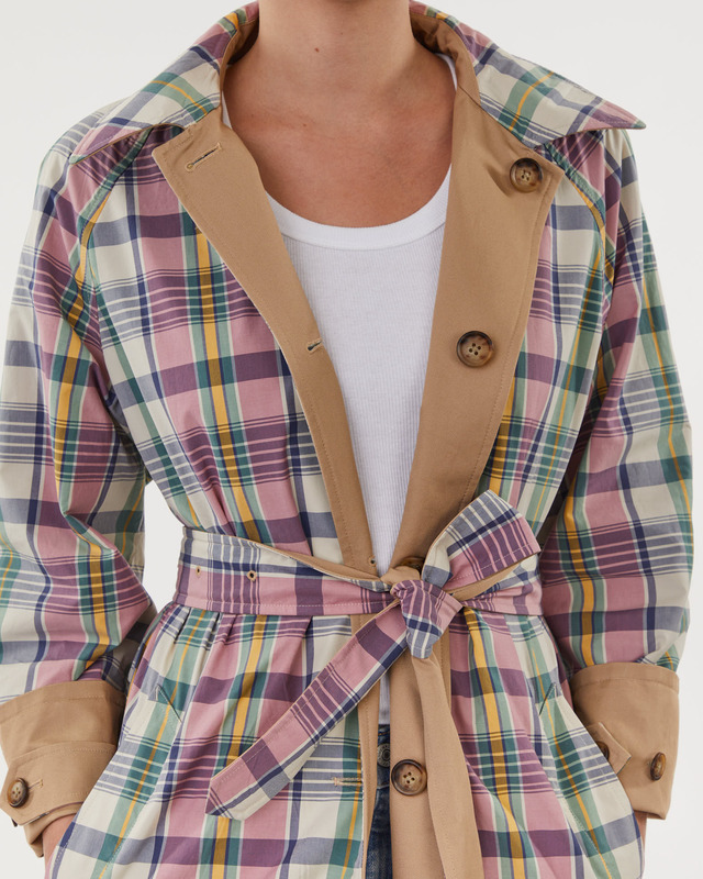 POLO Ralph Lauren Trenchcoat Rvrr Balmacn Lined Coat Khaki L