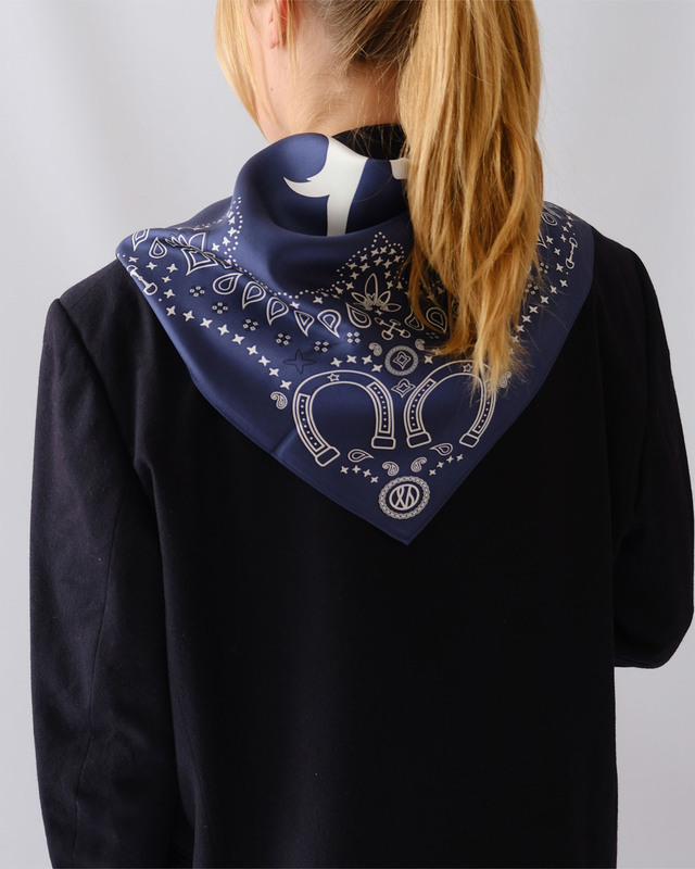 Le Scarf EQUUS SCARF - NAVY 65x65 ONESIZE