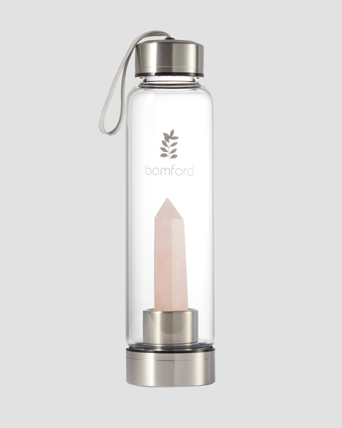 Water Bottle Rose Quartz Transparent ONESIZE 1