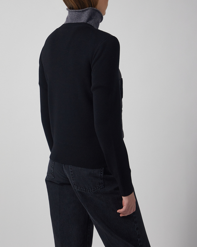 Moncler Kofta Padded Wool Zip-Up från Moncler Black XS