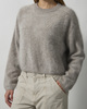 Soft Goat Genser Brushed Crewneck Greige M