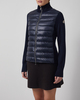 Moncler Cardigan Padded Wool Zip-Up Navy L