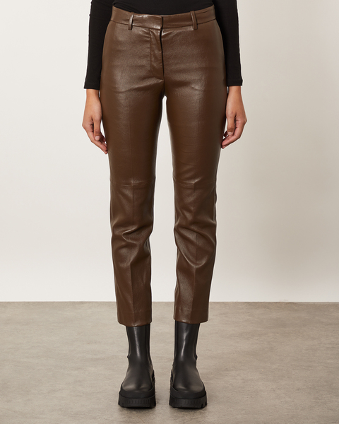 Leather Pants Coleman-Leather Stretch Green 1