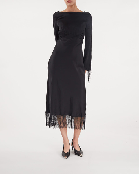 Heidi fringe Dress  Svart 2