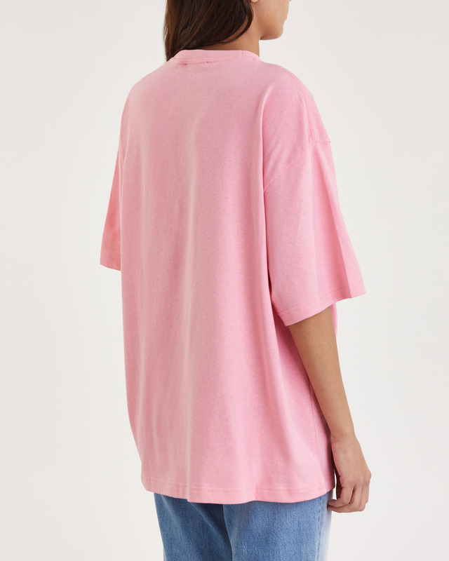 Acne Studios T-Shirt Inflatable Logo Rosa XS