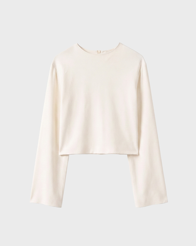 Wakakuu Icons Blouse Creme Cropped Cream S