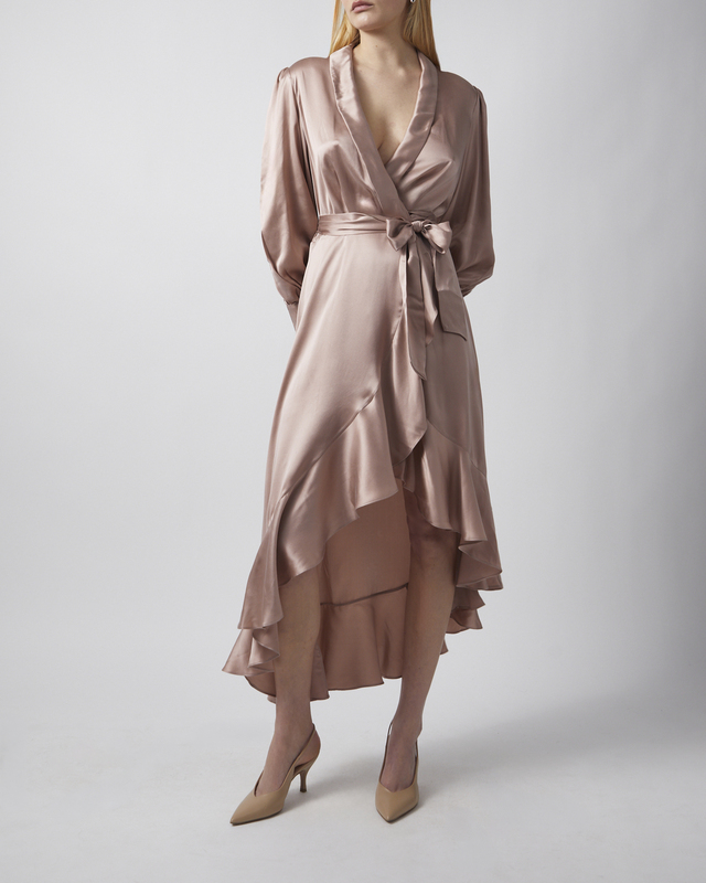 Zimmermann Dress Silk Wrap Midi  Light pink 3 (L-XL)