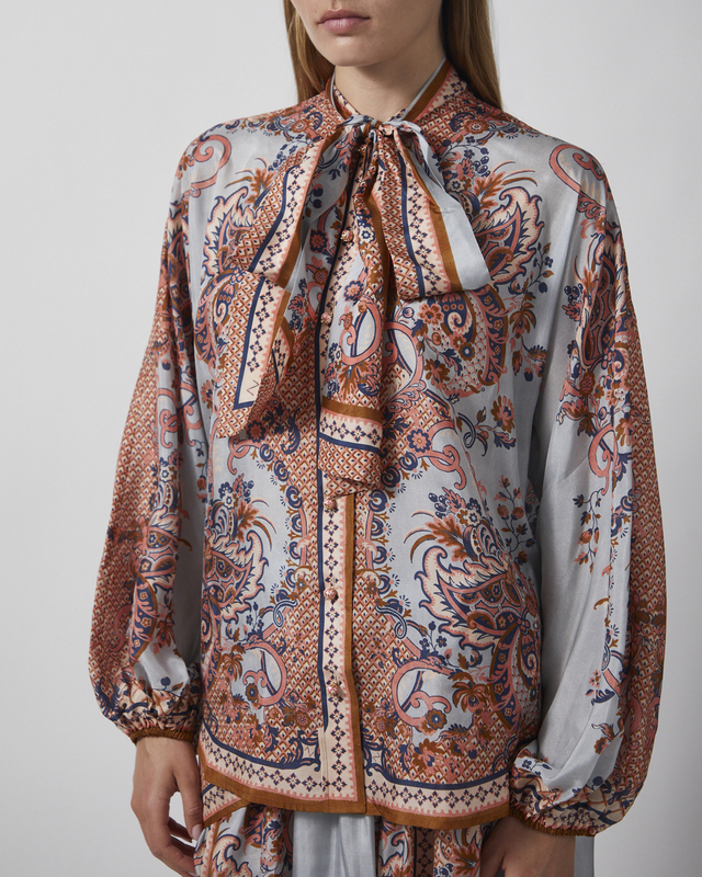Zimmermann Blouse Aster Tie Neck 2 (M-L)