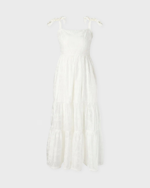Dress Adri Embroidered Maxi  White 1