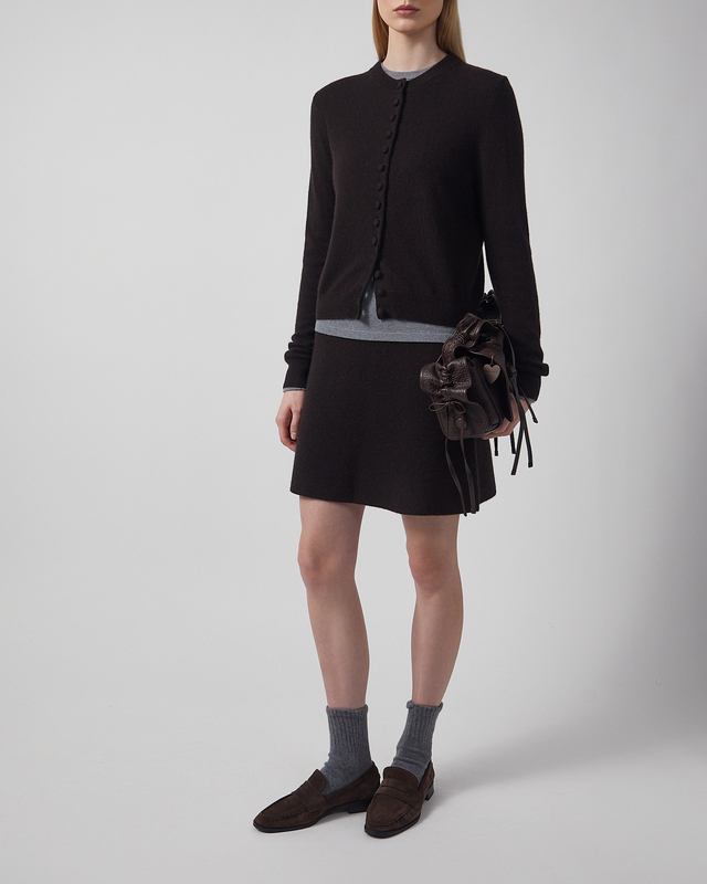 LISA YANG Cardigan Wilona Cashmere Mörkbrun 2 (M-L)