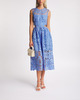 Self-Portrait Klänning Lace Cut-Out Midi Blå UK 14 (EUR 42)