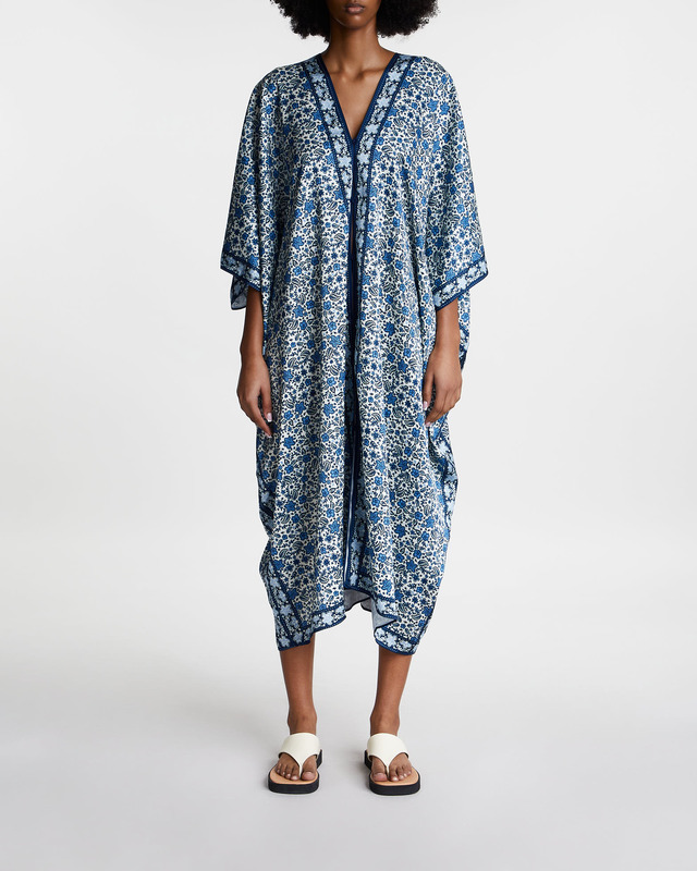 Malina Kaftan Ambra Printed Blå ONESIZE