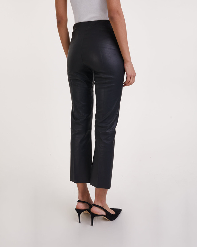 By Malene Birger Leather Trousers Florentina Svart 38