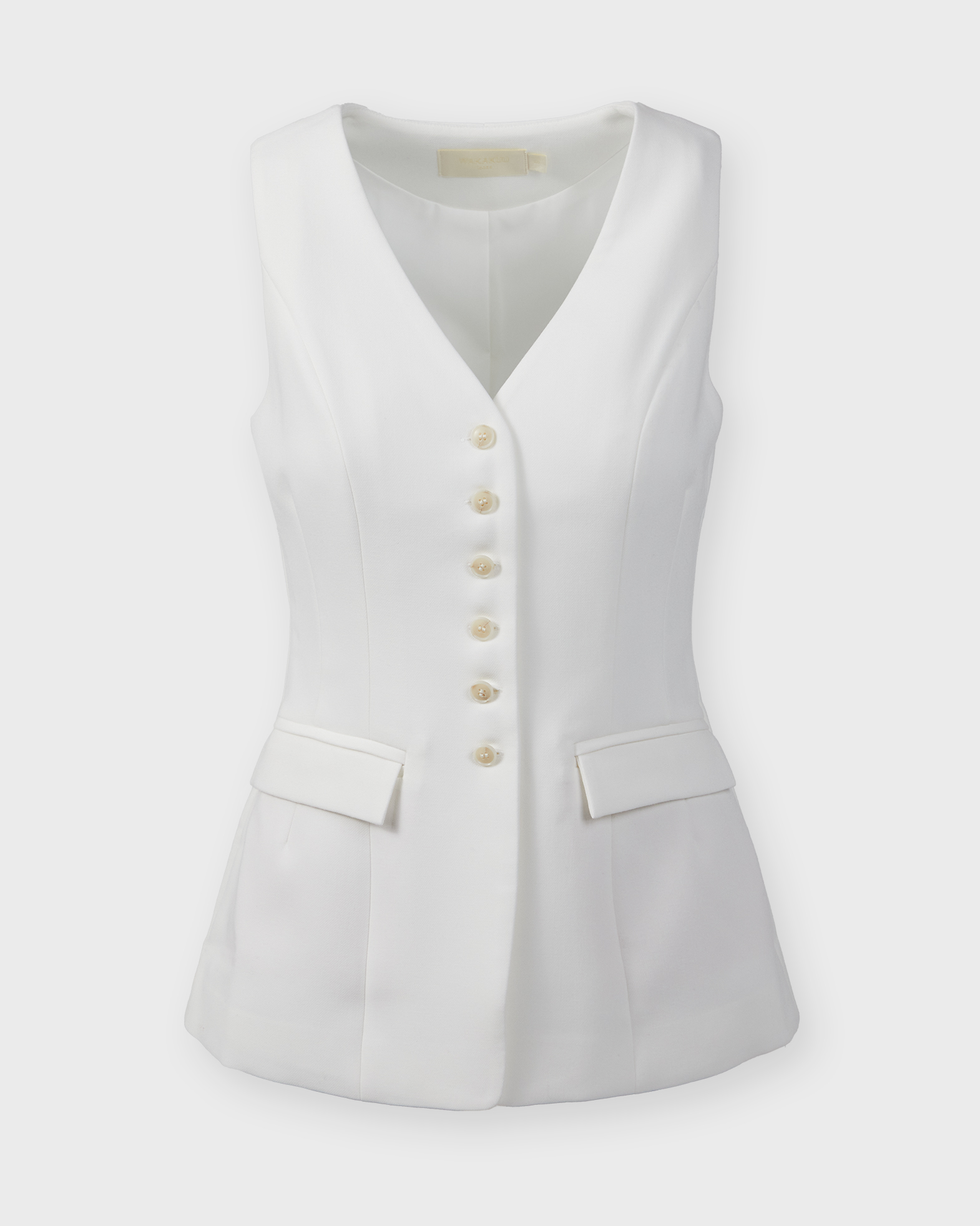 Wakakuu Icons Women's White Waistcoat V Xs