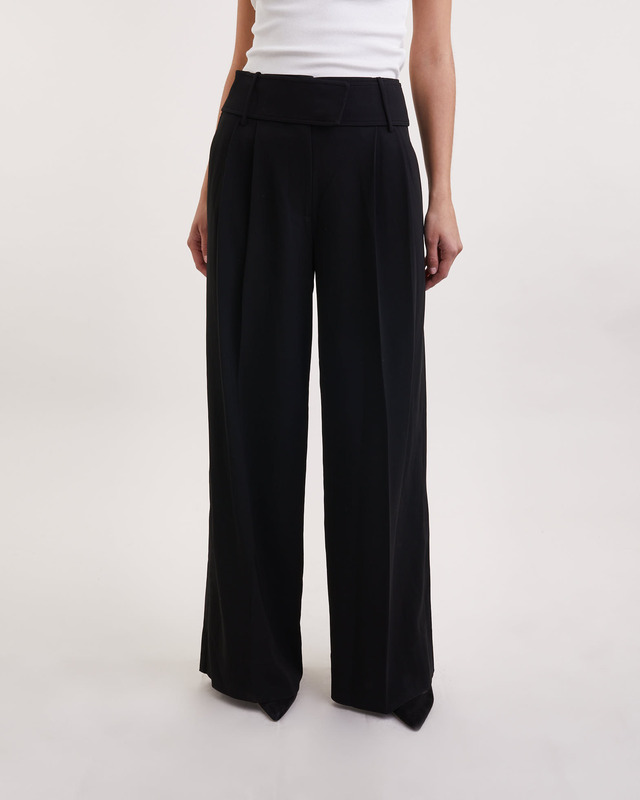 Proenza Schouler Trousers Matte Viscose Crepe Black US 6 (EUR 38)