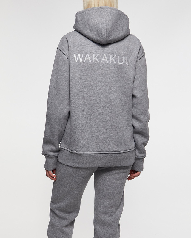 Wakakuu Icons Hoodie Unisex Logo Grå M