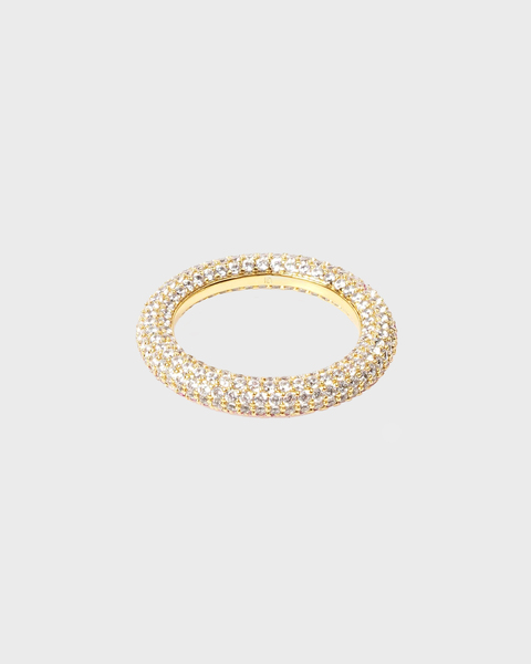 Colorful ring Guld/vit 1