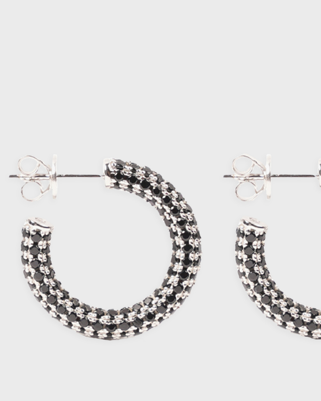 Izabel Display Earring Colorful Hoop  Svart ONESIZE