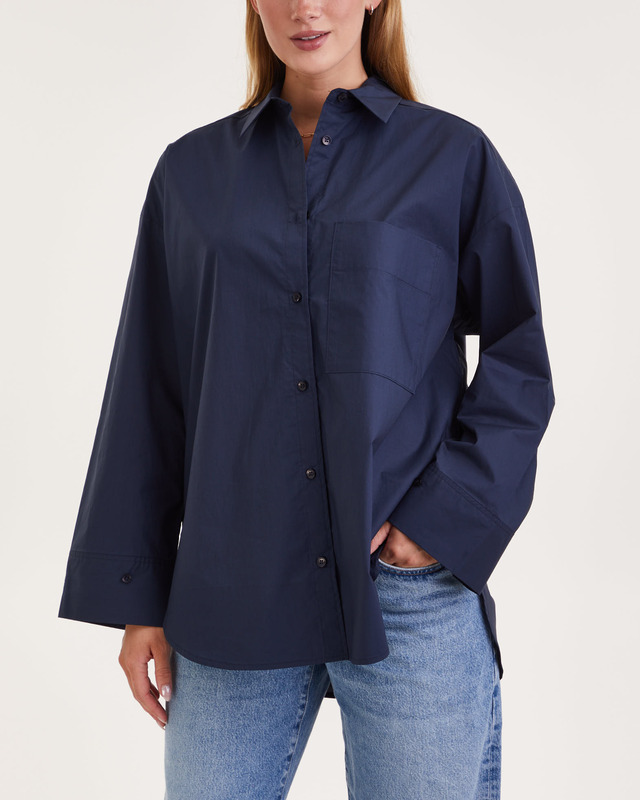 By Malene Birger Shirt Derris Navy 38