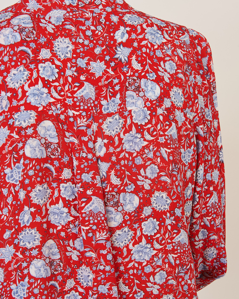 Blouse Taos Flowers Field Red 2