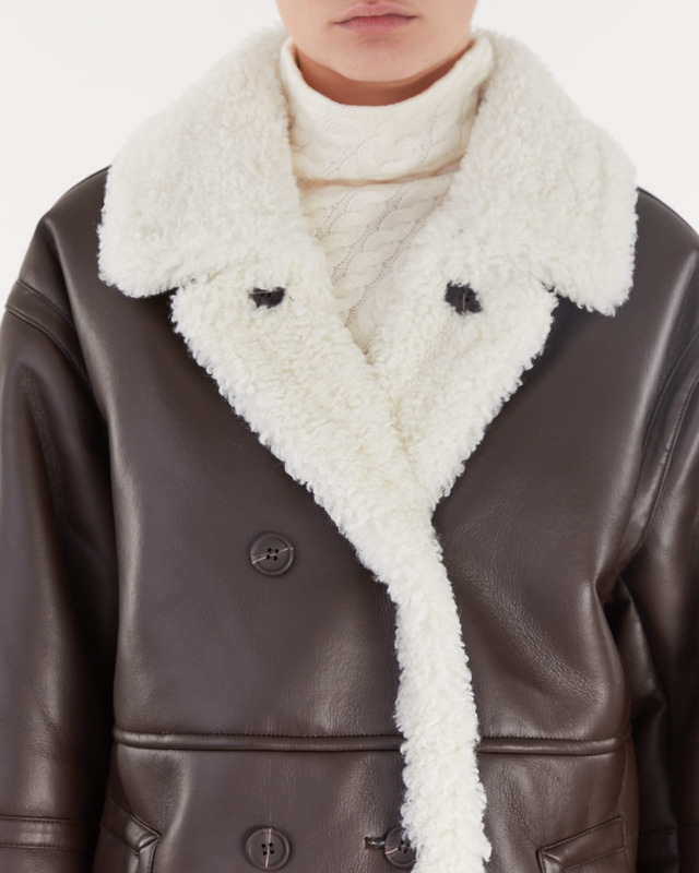 STAND STUDIO Kappa Hayley Coat Mörkbrun 40