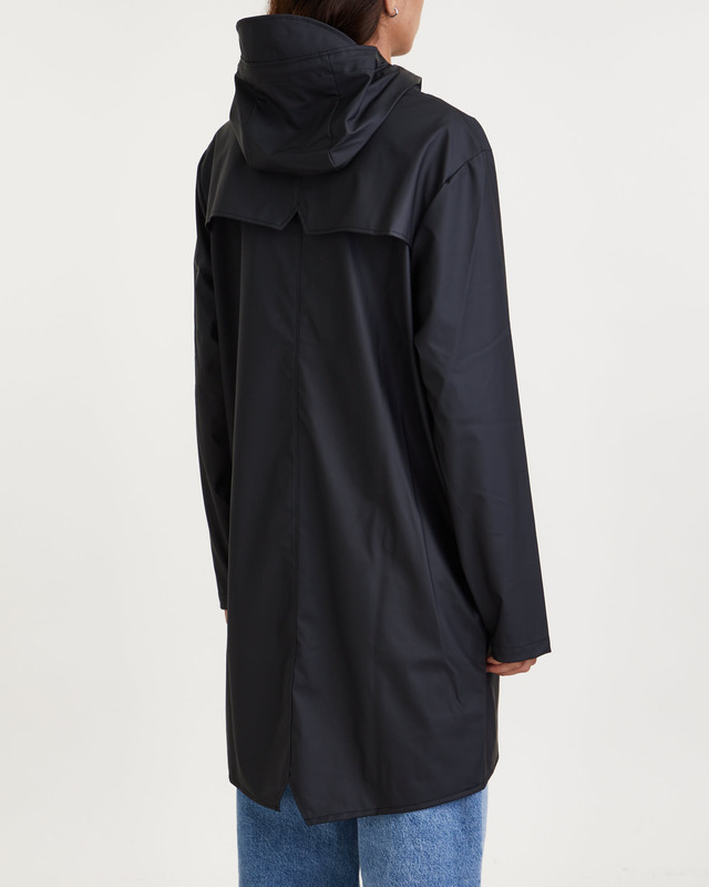 Rains Rain Coat Long Svart M