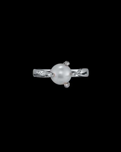 Ring Tiny Claw Pearl  Silver 1