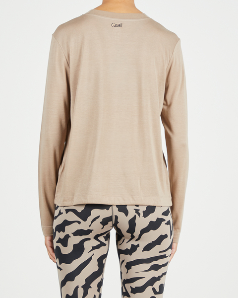 Topp Ease Crew Neck Taupe 2