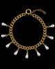 Maria Nilsdotter Halsband Chunky Chain Pearls  Guld ONESIZE