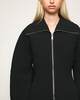 Ganni Jacket Bonded Crepe Curve Black 34