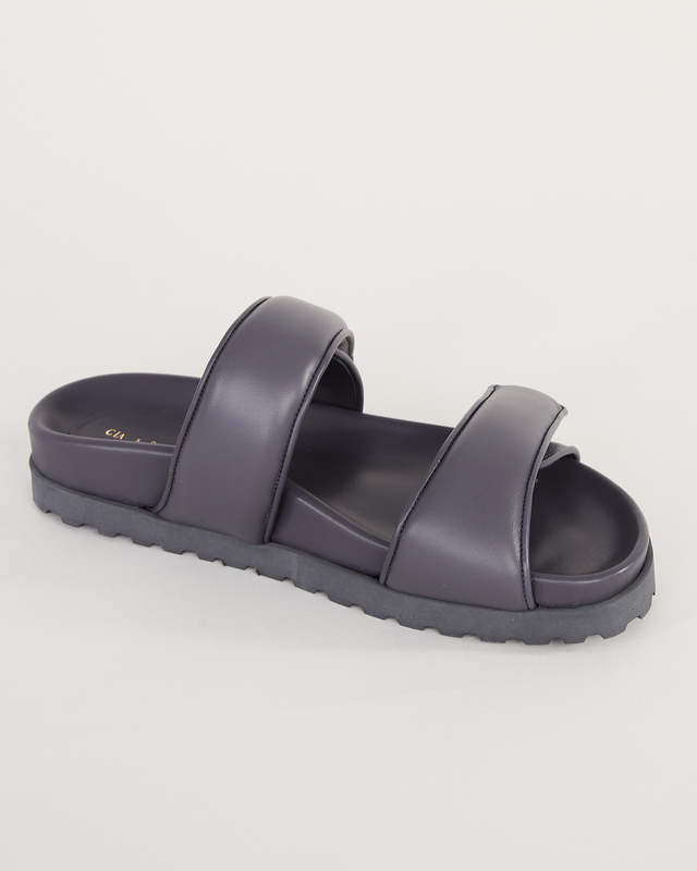 Gia Borghini Sandal double strap matte lamb leather Grey EUR 36